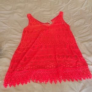 Hot pink OP size large bikini cover-up